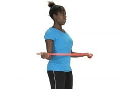 rotator cuff strengthening with a theraband