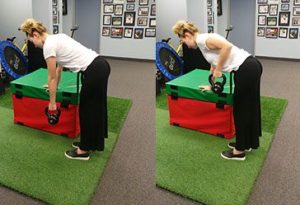 One arm row exercise soccer injury prevention Sheddon Physio Sports Clinic Oakville Mississauga